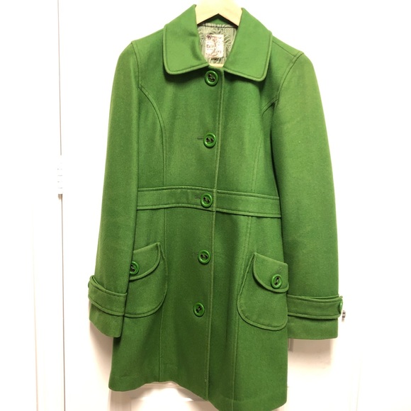 Tulle Wool Pea Coat (fits like small) - Picture 2 of 8